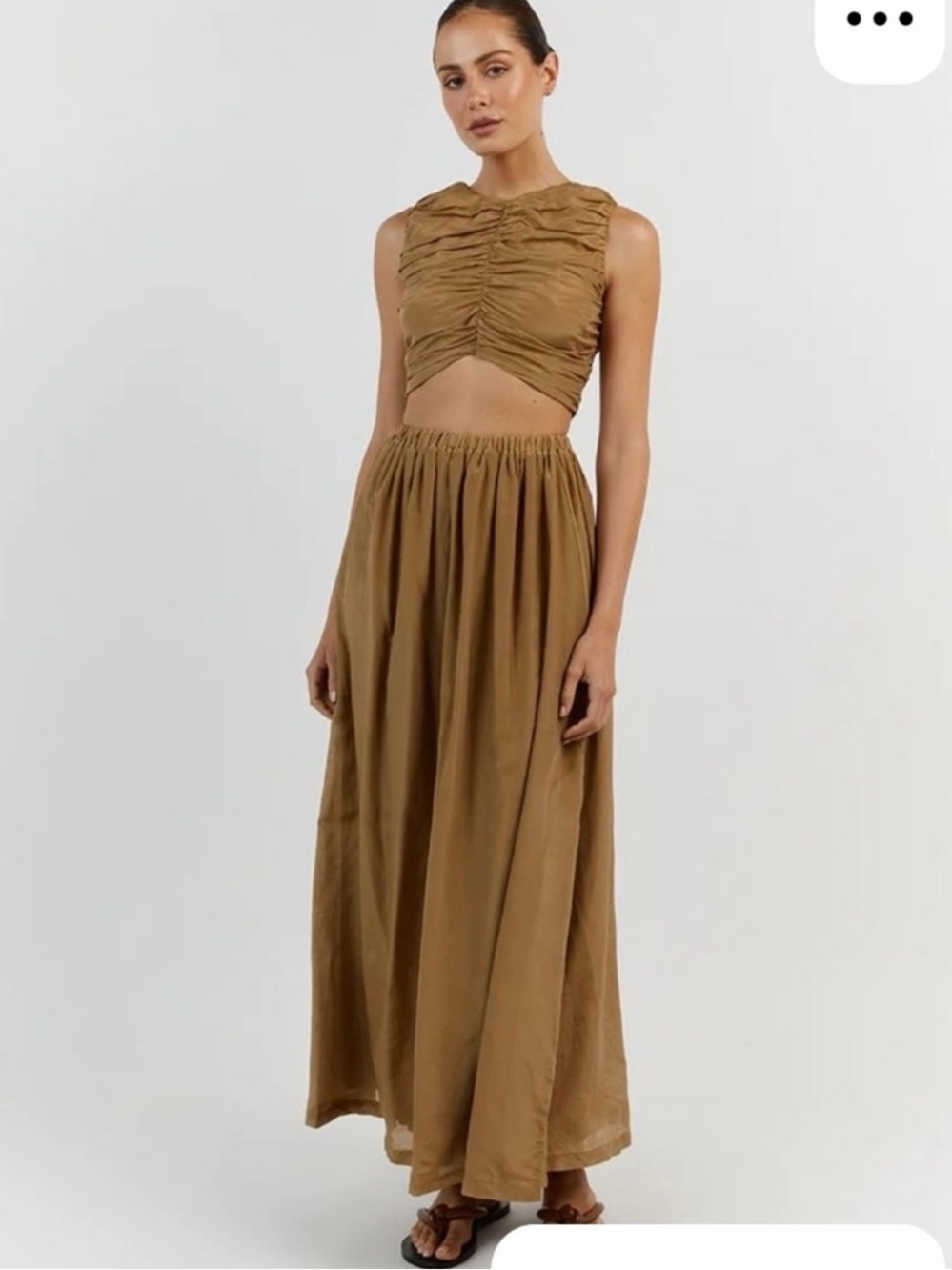 NWT DISSH Womens Frankie Sleeveless Crop Top And Maxi Skirt Outfit Set Size US 8